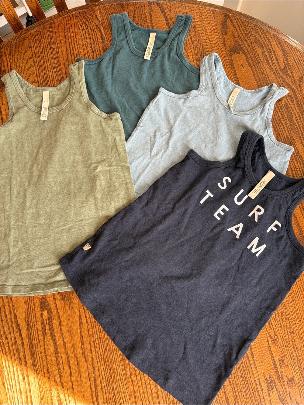 childhoods 100% cotton made in USA tank 4 tank bundle